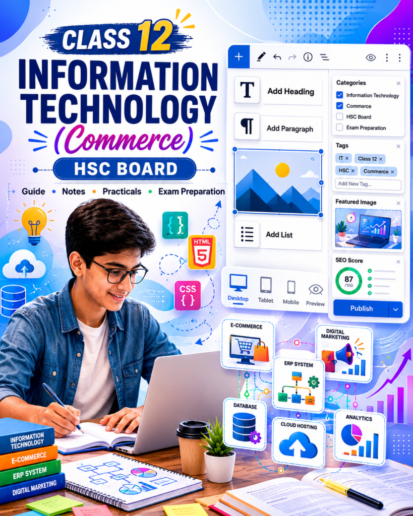 KLiC Certificate in Information Technology - Class 12 Commerce (HSC Board)